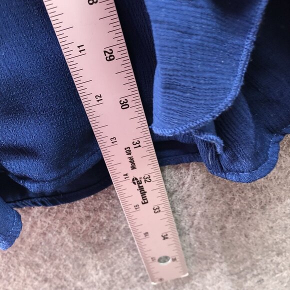 BCBG Girls Size 12 Sleeveless Ruffle Dress Blue A-Line Party Formal - Picture 7 of 8